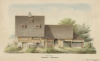 Bauernhaus in Unterreitnau, Landkreis Lindau (Bodensee), Ansicht (A. Wolf, 1880)